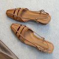 Women's Gladiator Chunky Heel Sandals – Ankle Strap Buckle Gladiator Sandals Axl Apricot 35