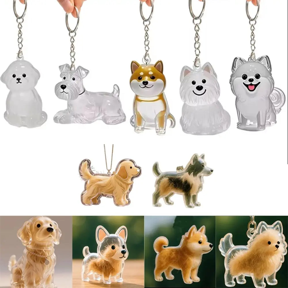 Dog Fur Keepsake Capsule Keychain – Pet Hair Storage Pendant Pet Keepsake Keychain Axl