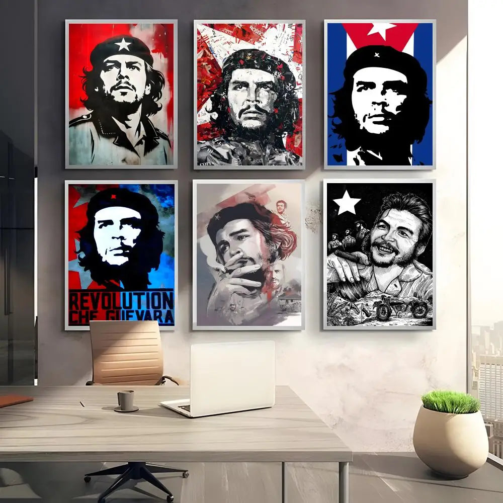 Che Guevara Classic Wall Poster Sticker – HD Self-Adhesive Art Wall Poster Sticker Axl