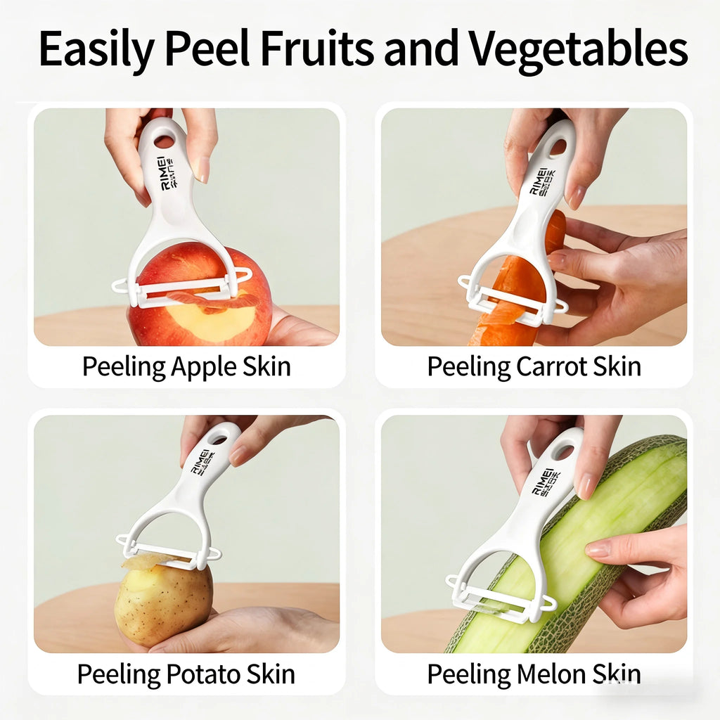PLYS Ceramic Vegetable Peeler – Sharp, Rust-Proof Kitchen Tool Ceramic Vegetable Peeler Axl