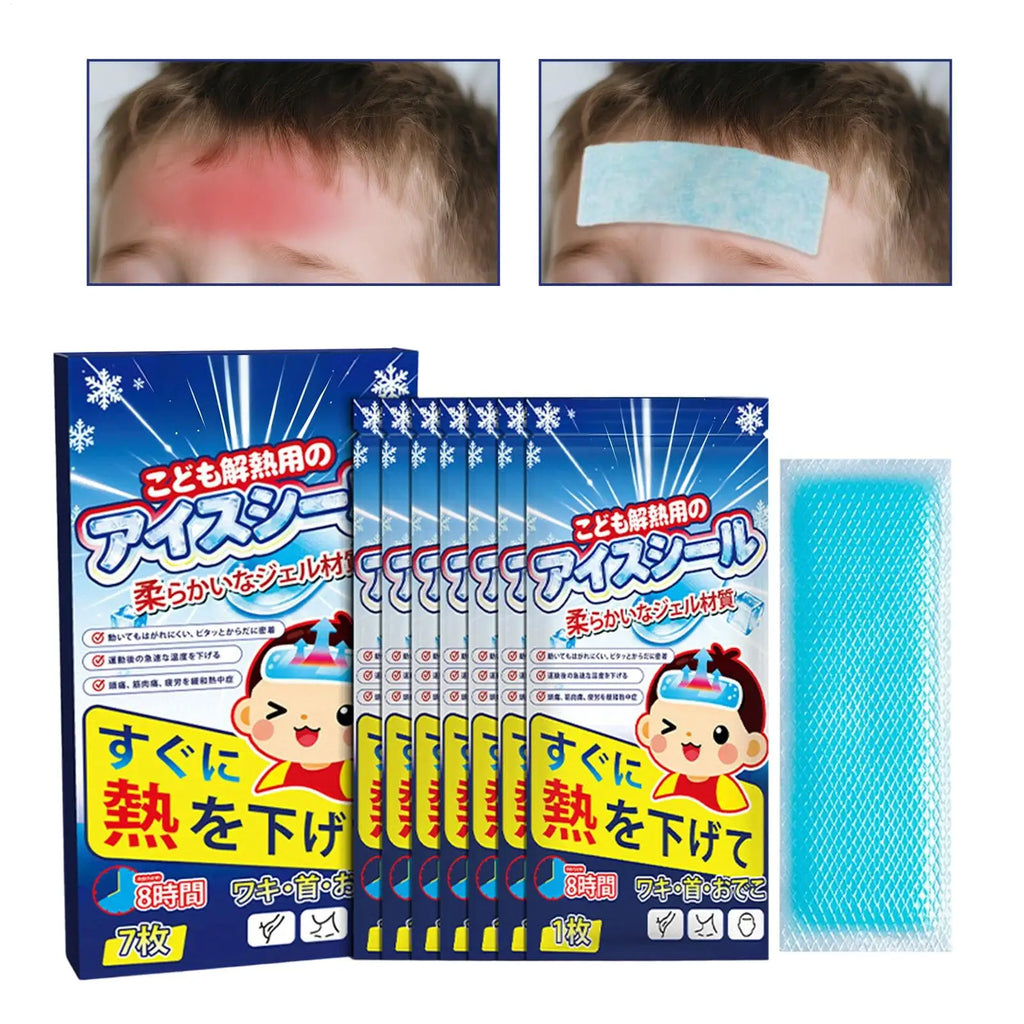 Instant Cooling Patches 7 Pcs – Cold Compress Gel Sheets Cooling Gel Patches Axl