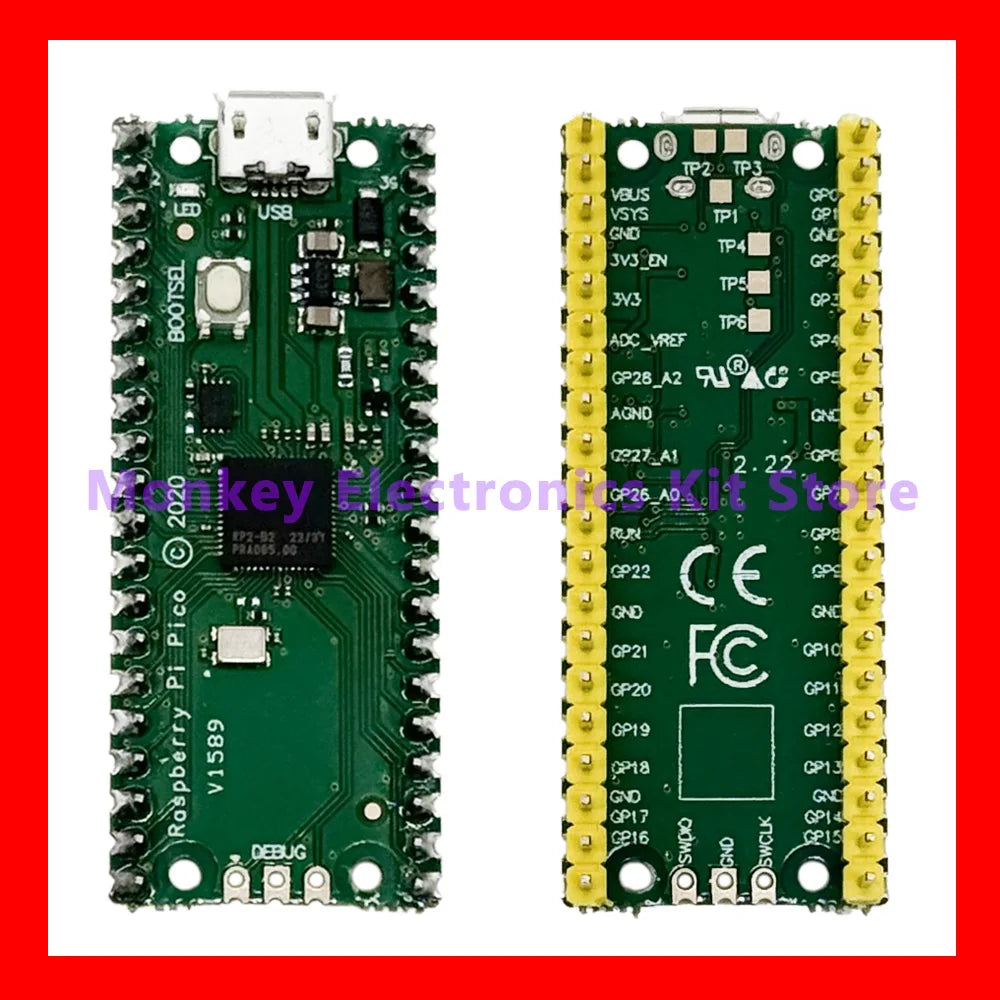 Raspberry Pi Pico RP2040 Starter Kit with LCD1602 Display Microcontroller Starter Kit Axl