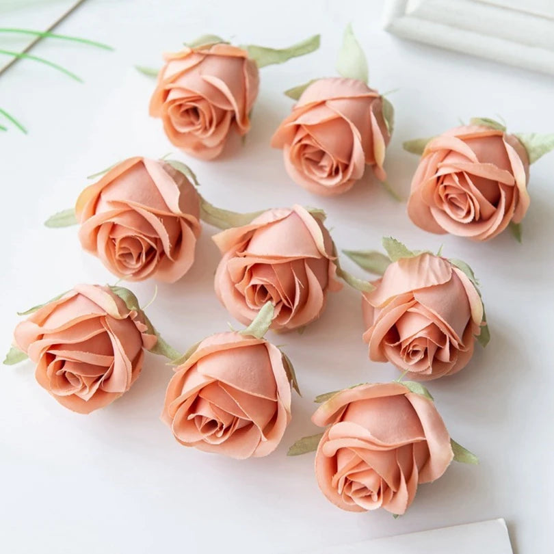 Silk Rose Heads 30/60 Pcs – Artificial Flowers for Weddings Artificial Silk Flowers Axl Color 7 60 PCS