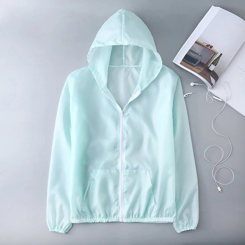 Women's Anti-UV Sun Protection Jacket – Quick Dry Windbreaker Sun Protection Jacket Axl Light green S