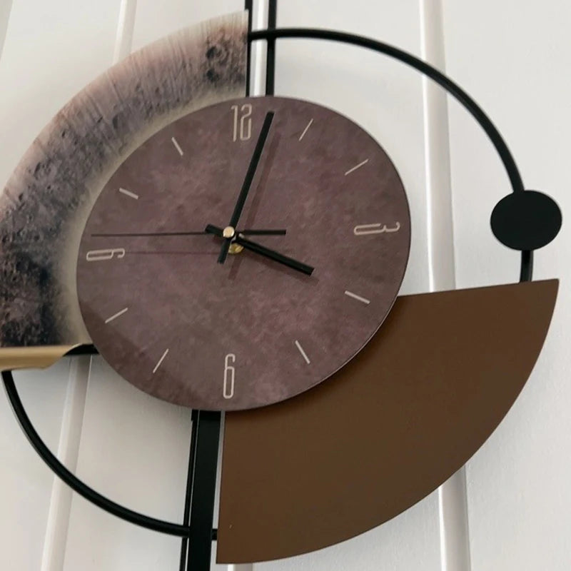 Nordic Large Modern Luxury Wall Clock – Acrylic & Metal Decor Wall Clock Axl