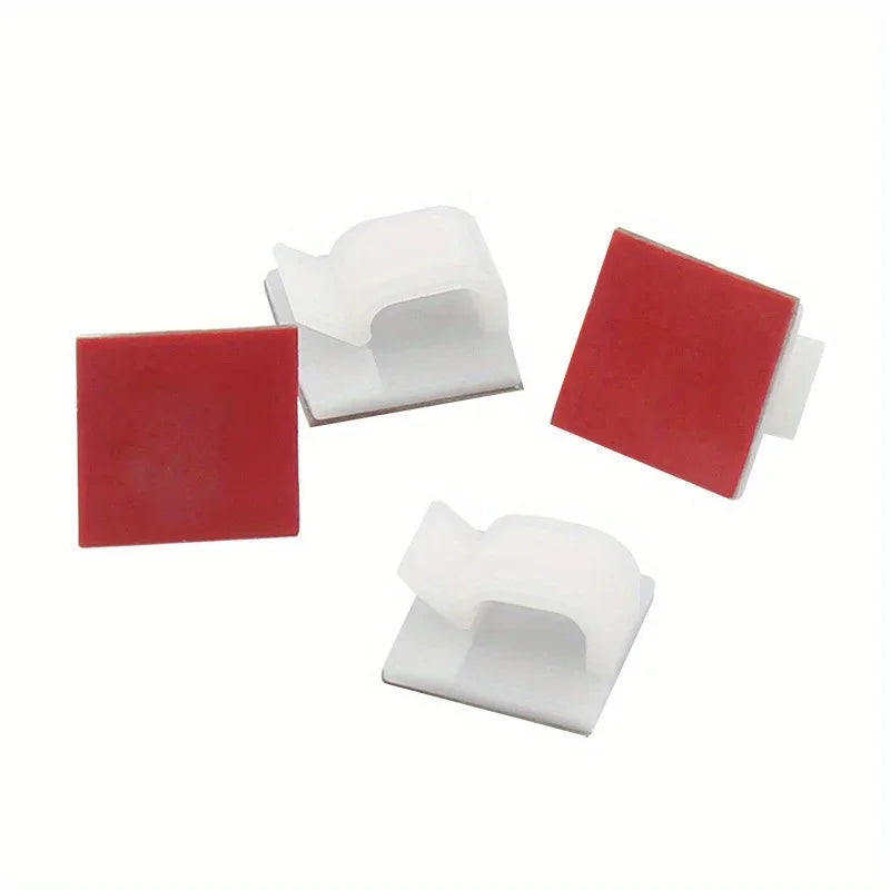 Self-Adhesive Cable Clips 50/100 Pc | Cable Management Cable Management Clips Axl