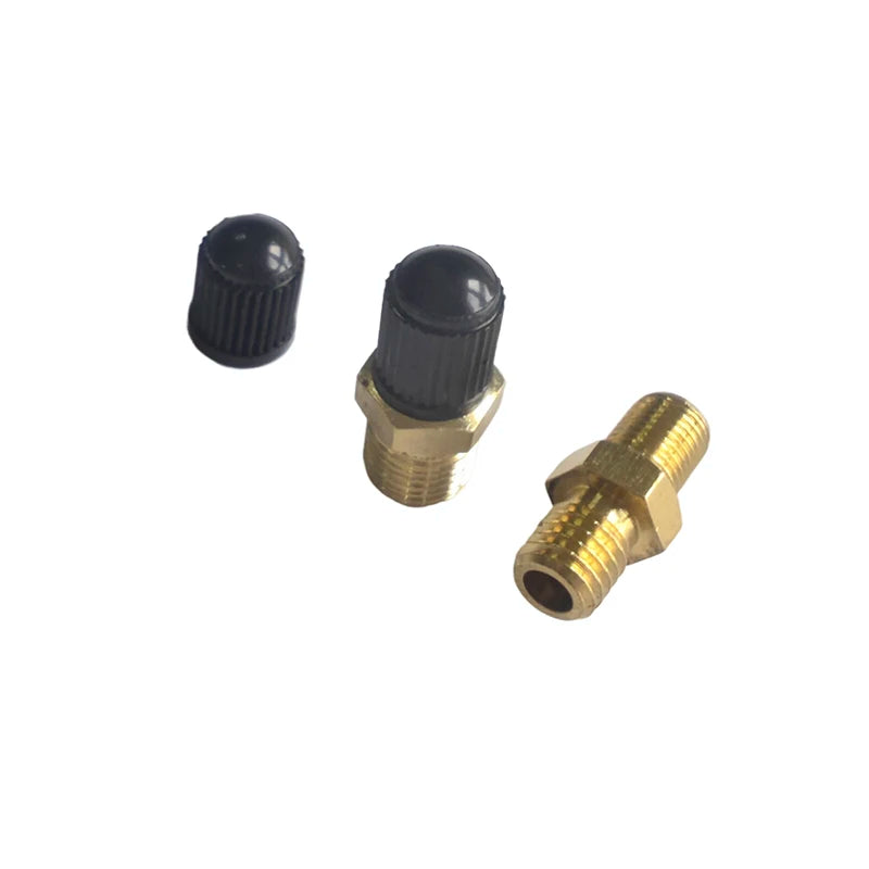 Hexagonal Brass Tank Fill Valve M8/M10 Threaded Valve Core Air Tank Valve Axl