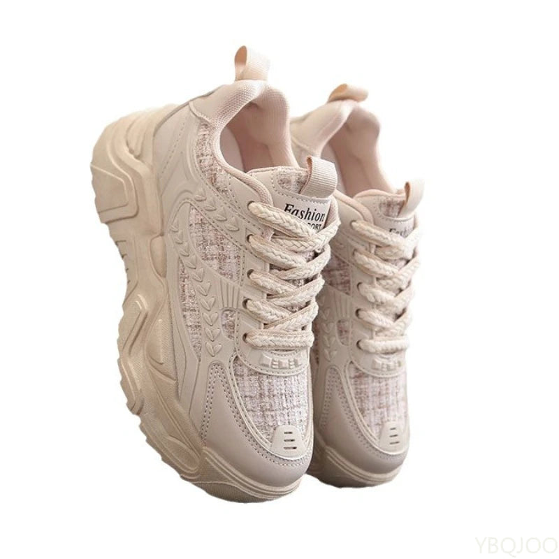 Women's Thick Sole Breathable Mesh Casual Sneakers | Height Boost Women's Casual Sneakers Axl