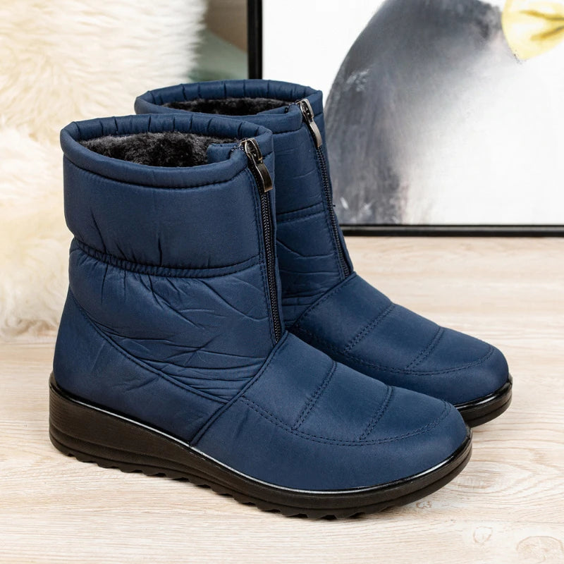 Women's Winter Snow Boots – Plush Lined Non-Slip Ankle Boots Women's Snow Boots Axl Blue 35