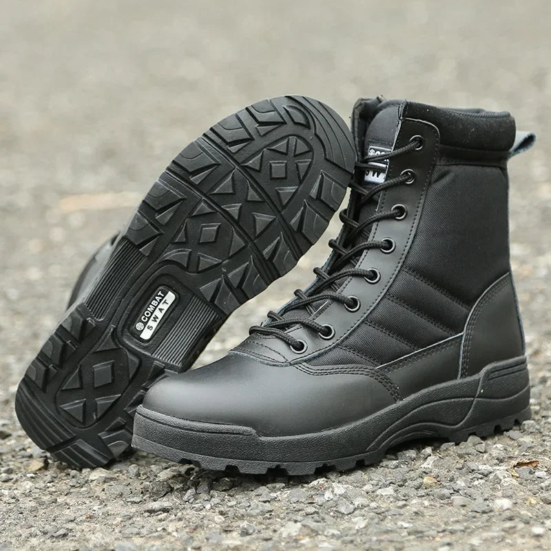 YBQJOO Men's Waterproof Ankle Hiking & Work Boots | Lace-Up Men's Hiking Boots Axl