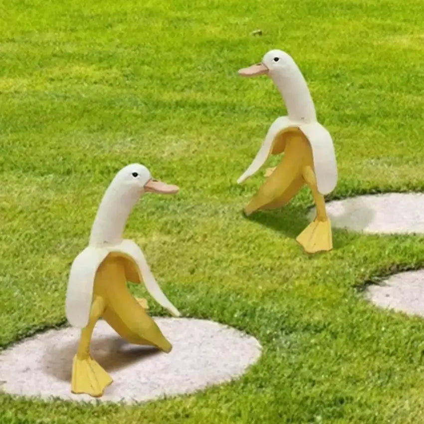 Whimsical Banana Duck Resin Garden Statue – Yard & Lawn Décor Garden Statue Axl