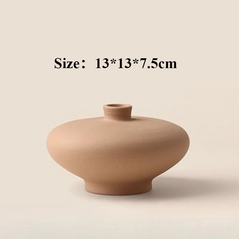 Retro Porcelain Ceramic Vase – Tabletop Flower Vessel Décor Decorative Ceramic Vase Axl Small