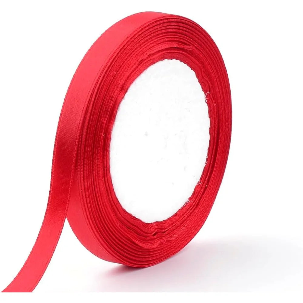 Red Satin Ribbon 1/4 Inch 250 Yards – Christmas Polyester Ribbon Craft Ribbon Axl AECH04-18470