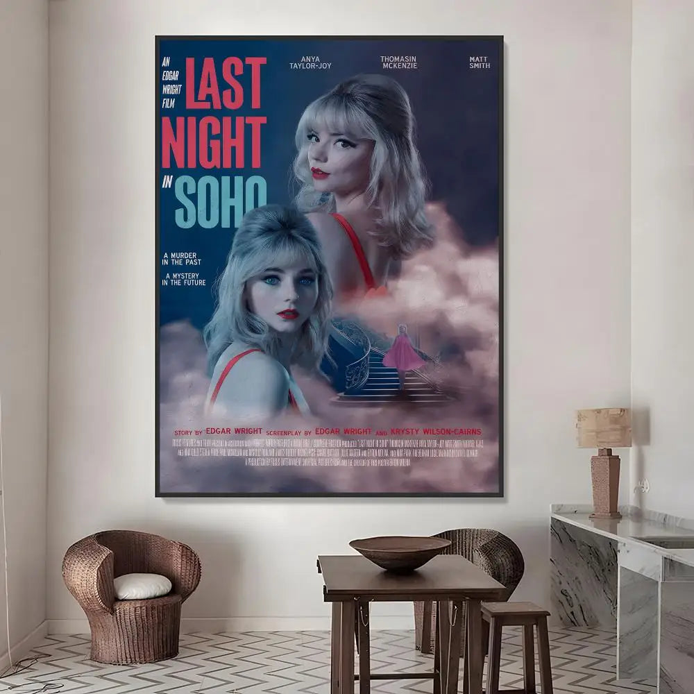 Last Night in Soho Movie Poster Waterproof PVC Stickers Movie Poster Sticker Axl