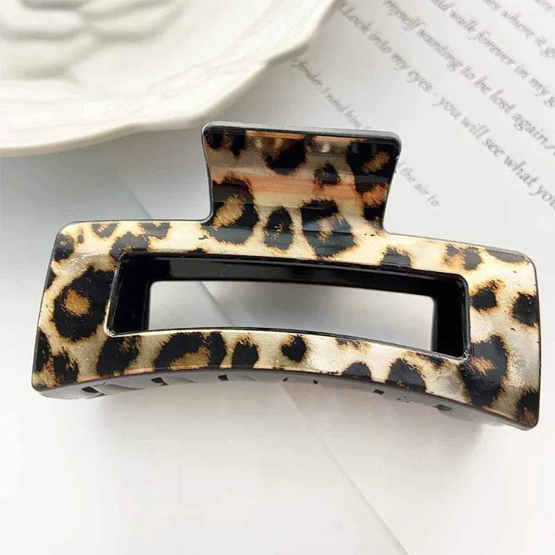4-Pack Leopard Shark Hair Claw Clips – Thin & Thick Hair Hair Claw Clips Axl