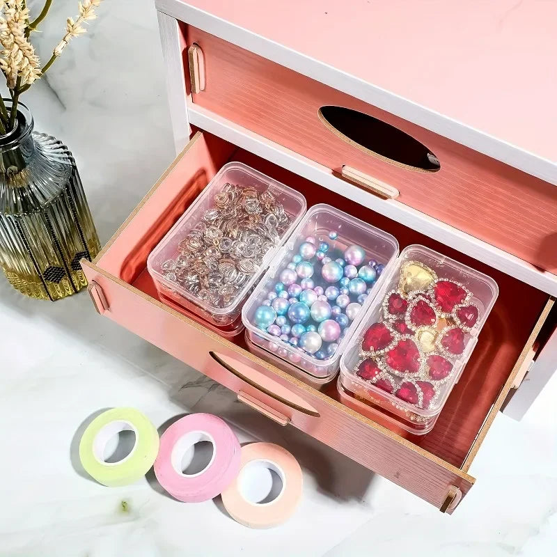 3-Pack Clear Plastic Storage Boxes – Beads, Jewelry & Crafts Plastic Storage Box Axl