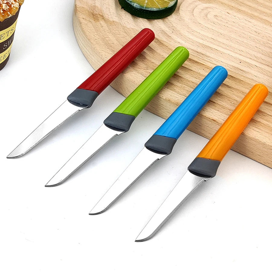 4-Piece Stainless Steel Paring Knife Set – Sharp Fruit Knives Paring Knife Set Axl