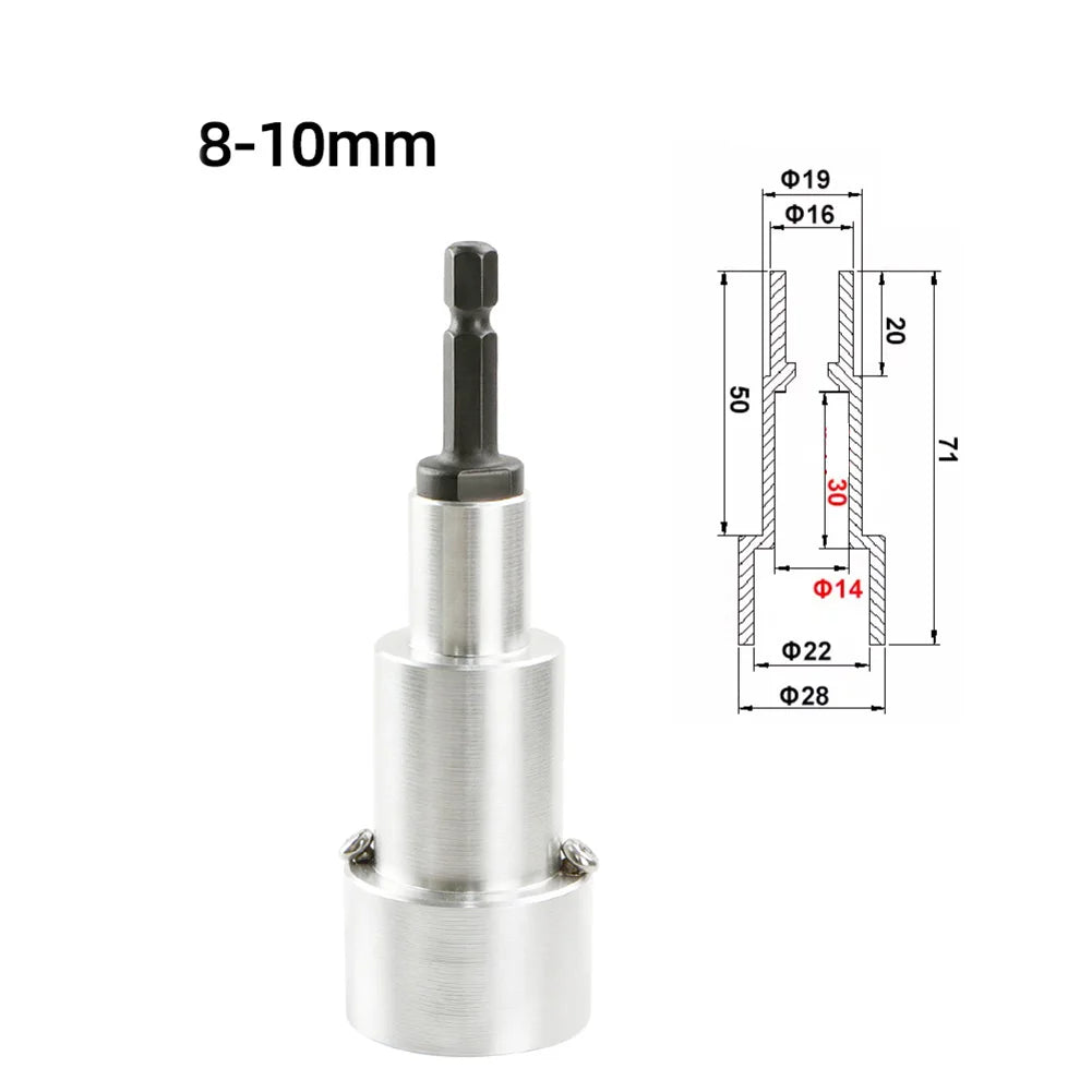 Electric Bottle Capping Head 1/4" Hex Drill Adapter 8–18mm Bottle Capping Adapter Axl 8-10mm China Mainland