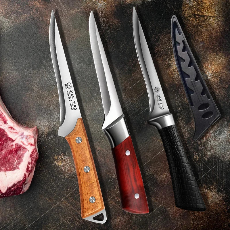 Professional Stainless Steel Boning Knife with Anti-Slip Handle Boning Knife Axl