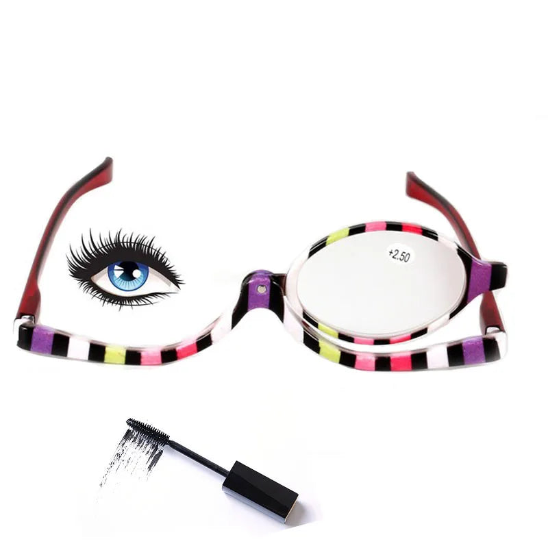 Rotatable Magnifying Makeup Glasses – Flip Lens Reading Mirror Magnifying Makeup Glasses Axl