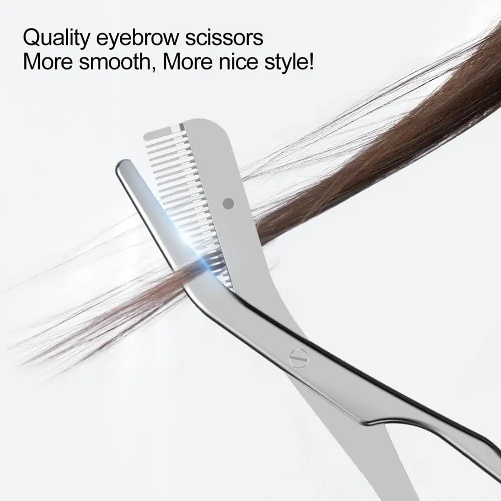 Eyebrow Grooming Kit – Scissors with Comb & Facial Razor Eyebrow Grooming Kit Axl