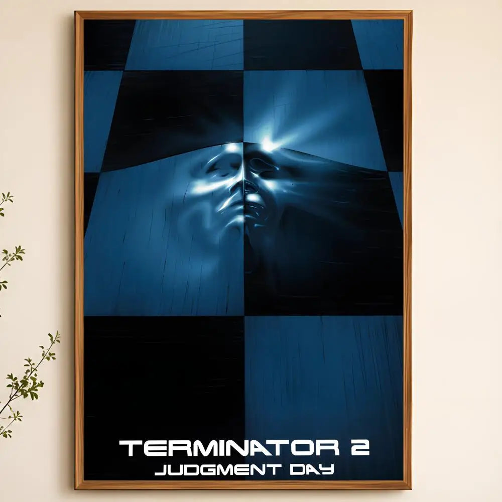 Terminator Movie Poster Waterproof Peel-and-Stick PVC Wall Art Wall Poster Axl White01 40X50cmNoframe