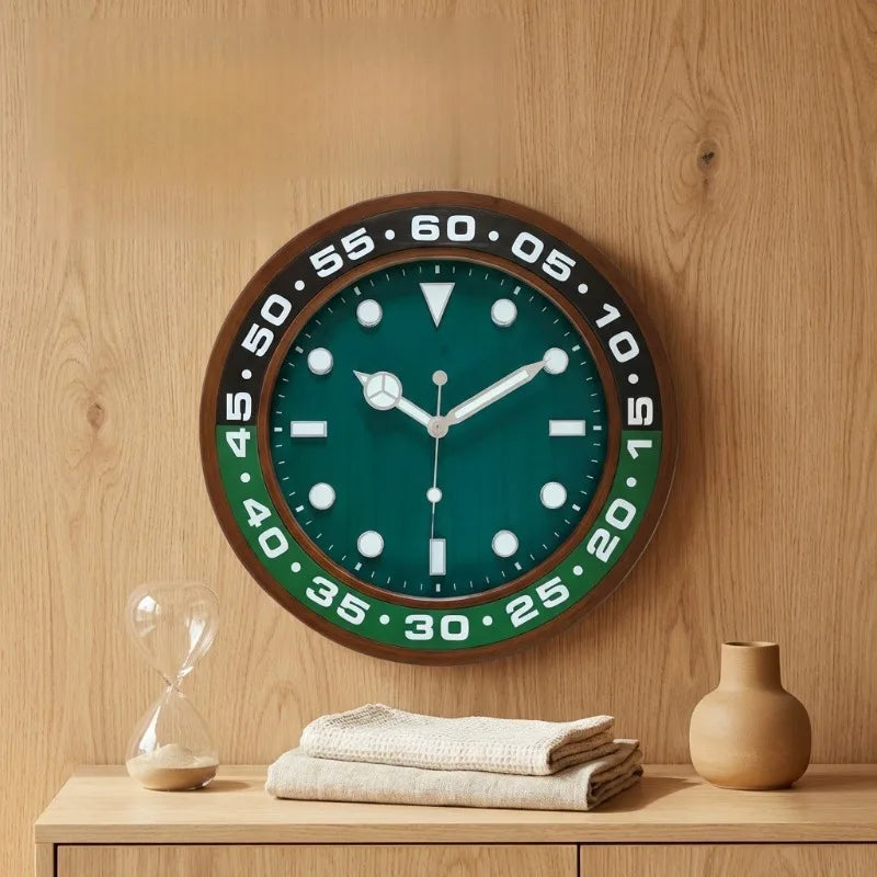 Modern Luminous Silent Wall Clock – Large Minimalist Decor Decorative Wall Clock Axl