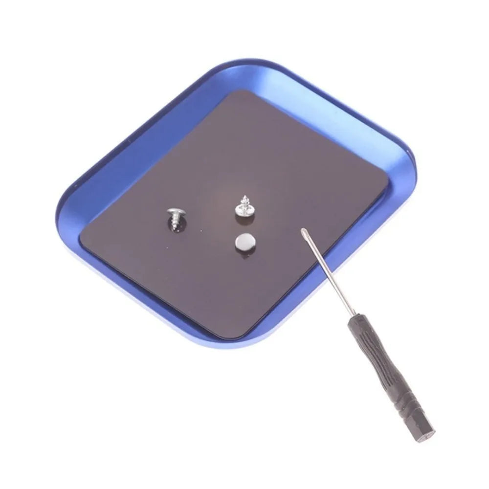 Magnetic Screw Tray – Aluminum Alloy Parts Organizer Disk Magnetic Parts Tray Axl