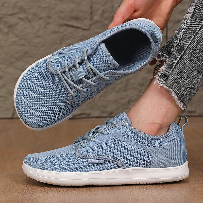 ZULIWAGN Wide Fit Women's Indoor Training Sneakers Anti-Slip Training Sneakers Axl Sky Blue 36