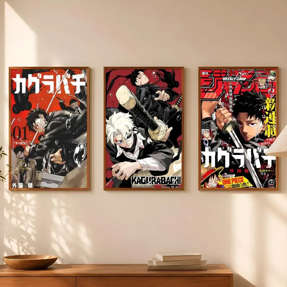 Kagurabachi Manga Poster – Self-Stick HD PVC Waterproof Wall Art Wall Art Poster Axl