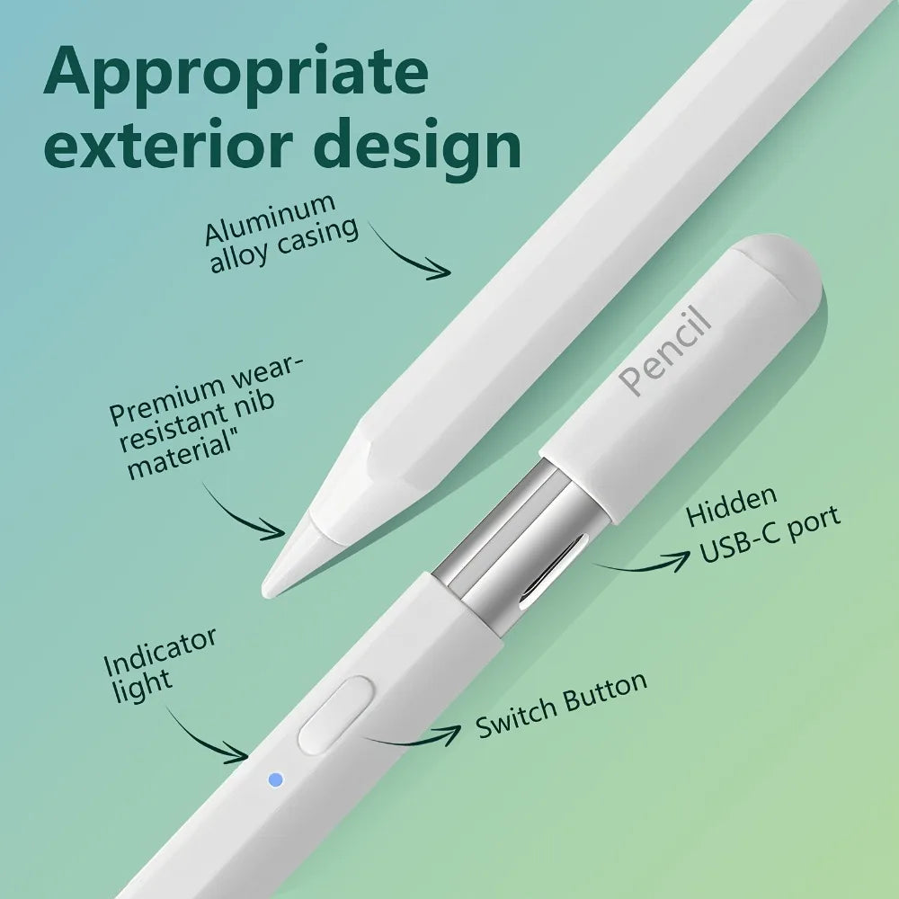 iPad Stylus Pen – Palm Rejection, Tilt & Fast Charge 2018–2025 iPad Stylus Pen Axl