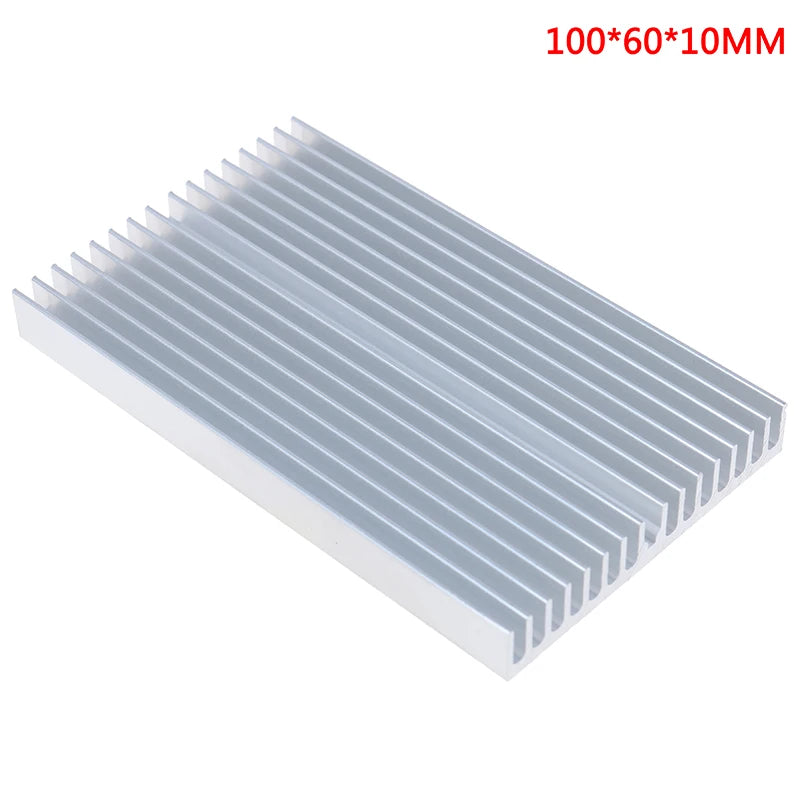 Aluminum Heatsink 100×60×10mm for IC, LED & Transistor Cooling Aluminum Heatsink Axl One Size