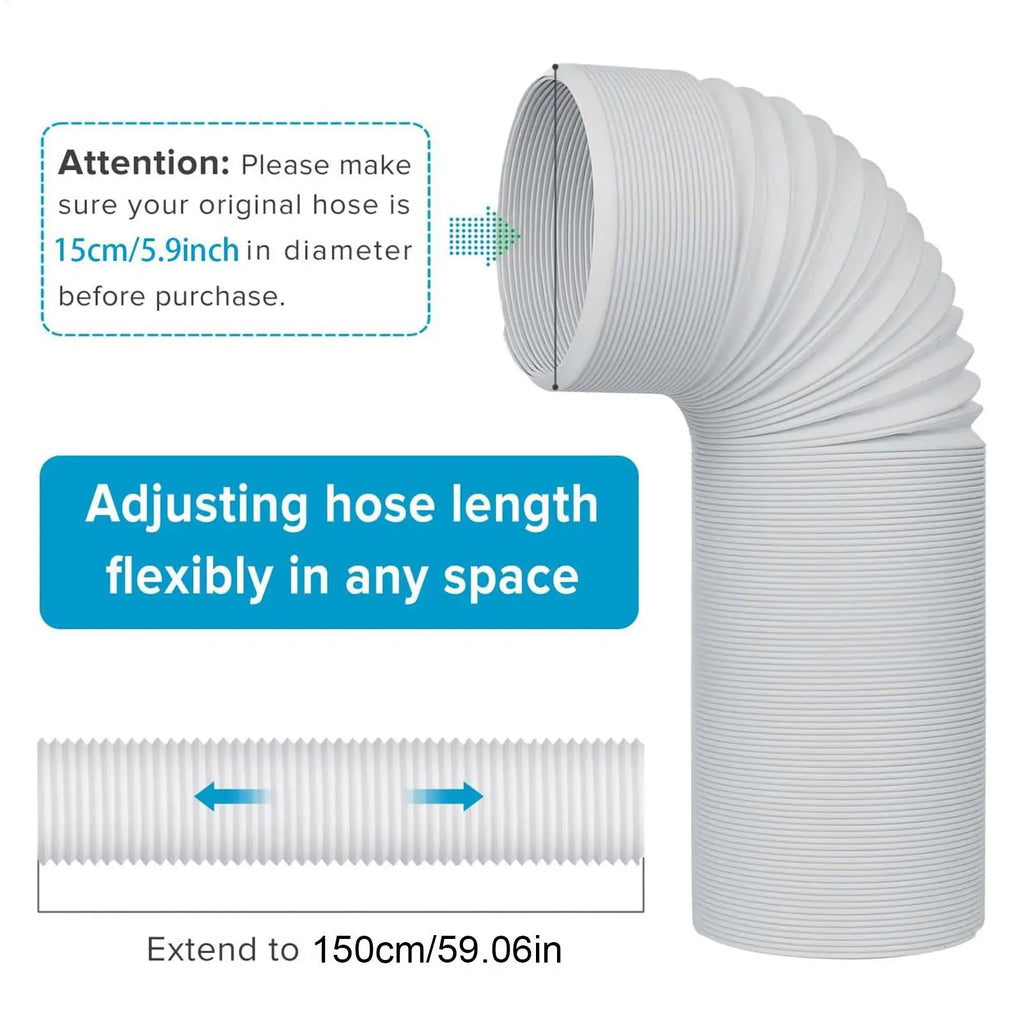 AC Exhaust Hose Connector – 130mm & 150mm Duct Pipe Coupler AC Duct Connector Axl