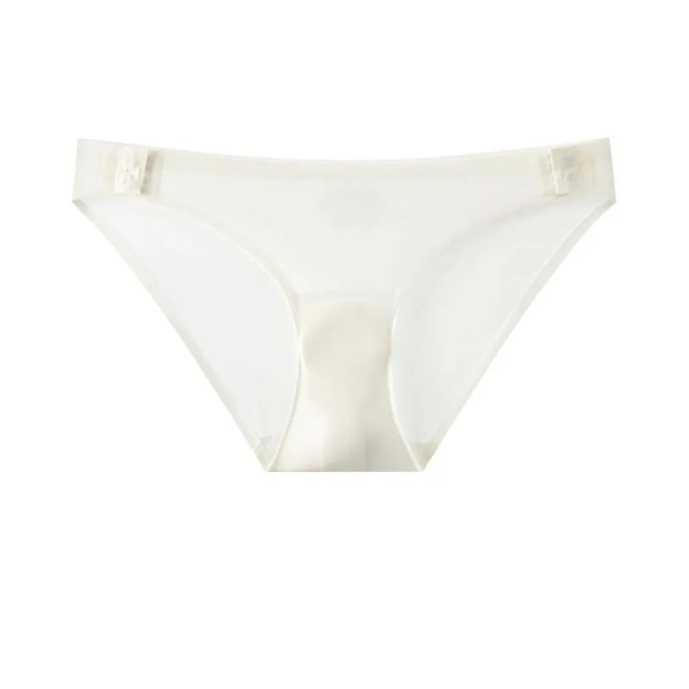 Women's Seamless Low-Rise Briefs – Side Buckle Lace Underwear Women's Briefs Axl Cream White S 1pc