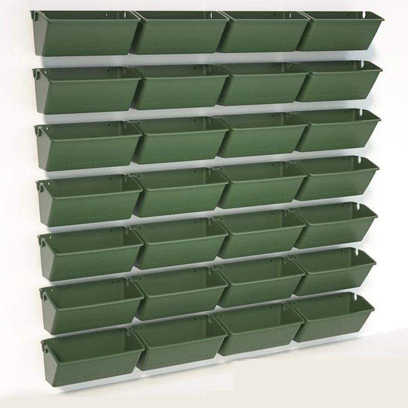Vertical Wall Hanging Flower Pot – UV-Resistant Plastic Planter Wall Hanging Planter Axl