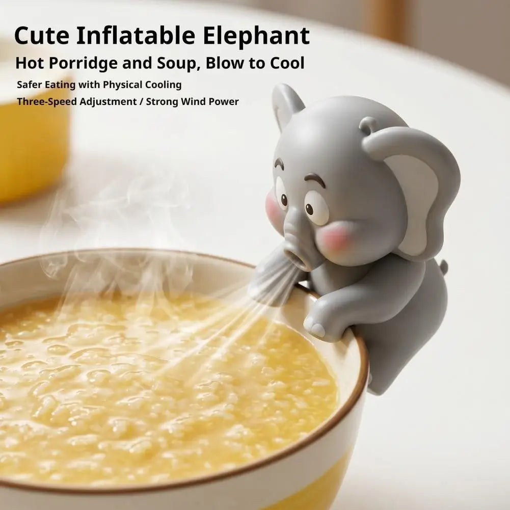 Mini Clip-On Food Cooling Fan – Dinosaur & Elephant USB Clip-On Mini Fan Axl