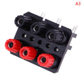 4mm Banana Plug Socket Connector – 2/4/6 Position Terminal Block Speaker Terminal Connector Axl A3
