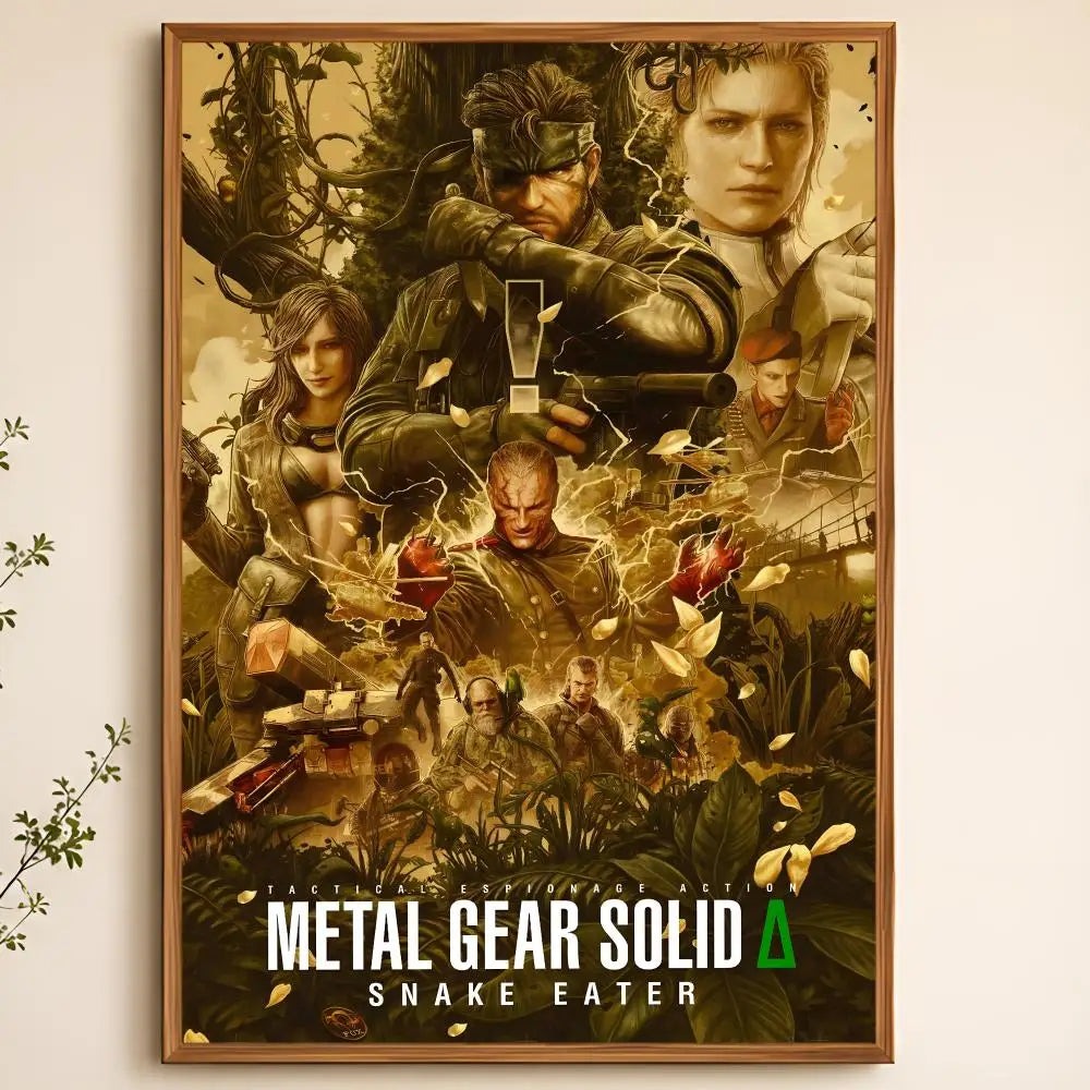 Metal Gear Game Poster – Self-Adhesive HD Wall Art Decor Game Wall Poster Axl White08 40X50cmNoframe