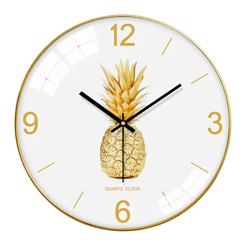 Modern Gold Nordic Silent Wall Clock – 12" Home Décor Silent Wall Clock Axl Style 3 12 inch