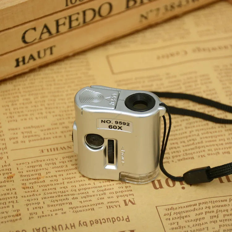 60X LED Pocket Magnifier – Jewelry Loupe & Currency Verifier Pocket Magnifier Loupe Axl