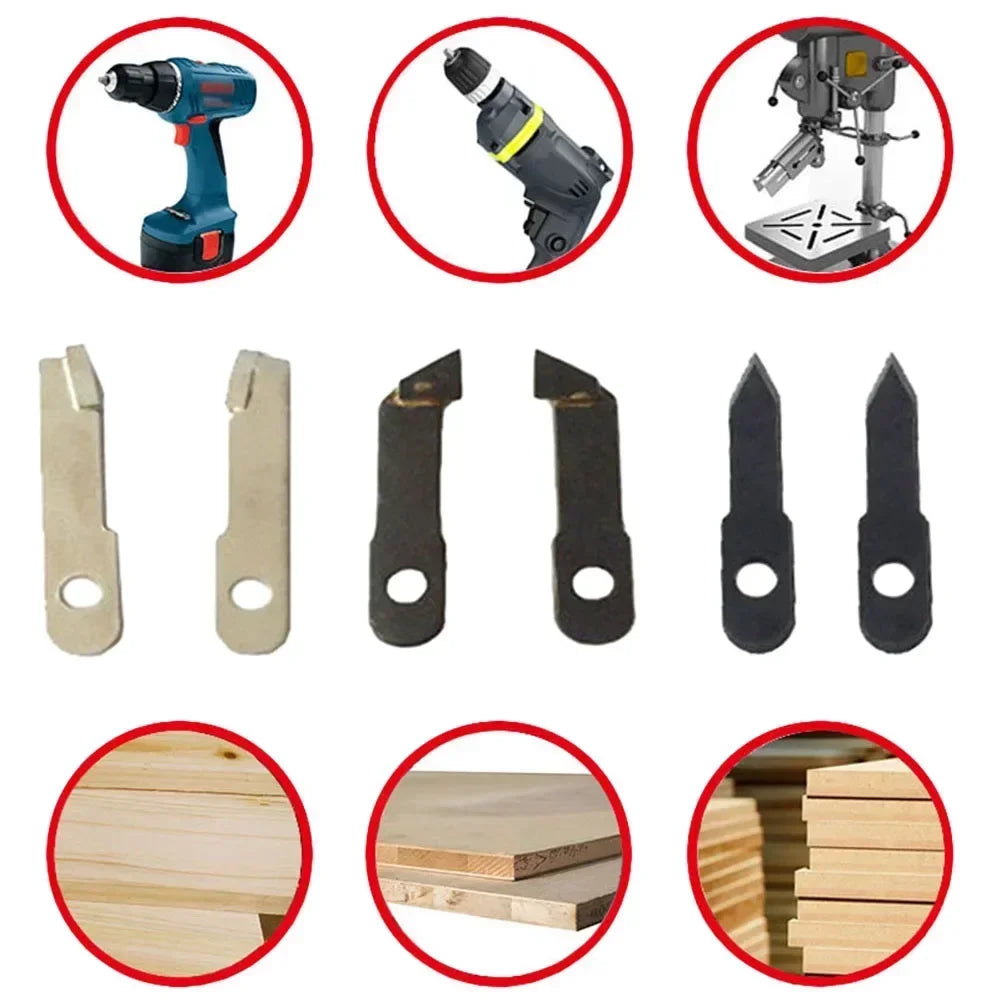 Adjustable Circle Hole Cutter Blades 2pc – Wood & Drywall Set Hole Cutter Blades Axl