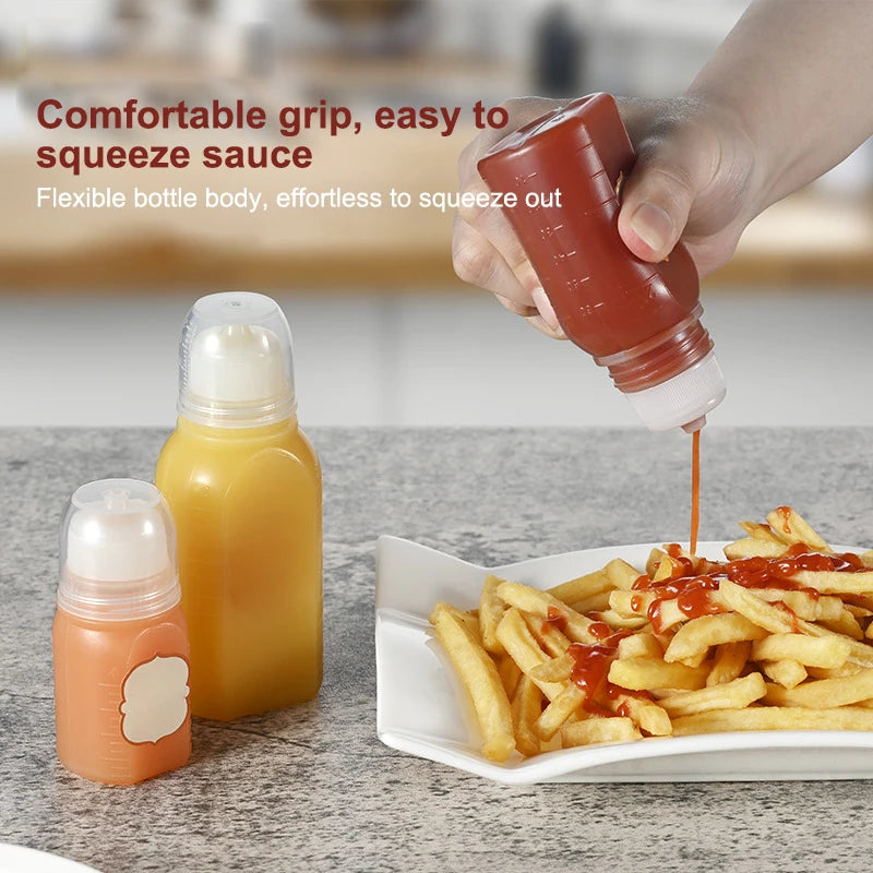Mini Squeeze Bottles 30/60/100ml – Sauce & Condiment Container Condiment Squeeze Bottle Axl