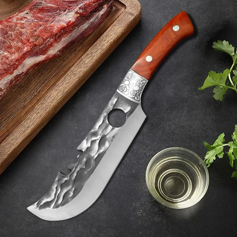 InLeung Stainless Steel Cleaver Knife with Wood Handle & Cover Cleaver Knife Axl