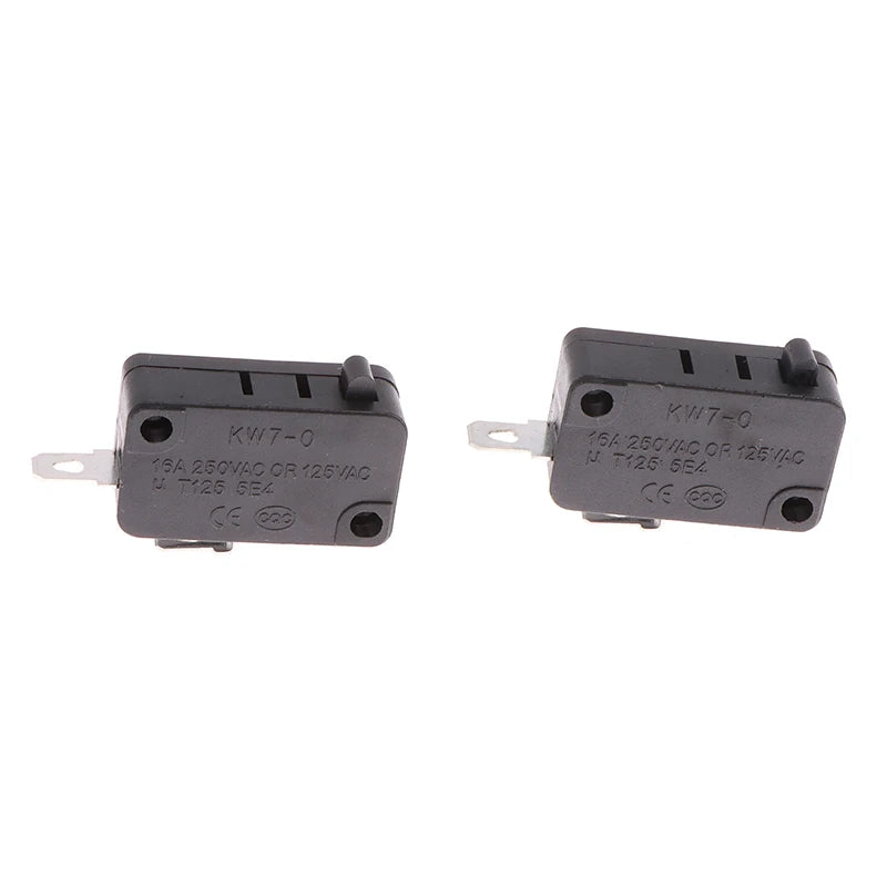 2PCS KW7-0-A Micro Limit Switch 16A AC250V – Auto Reset Micro Limit Switch Axl