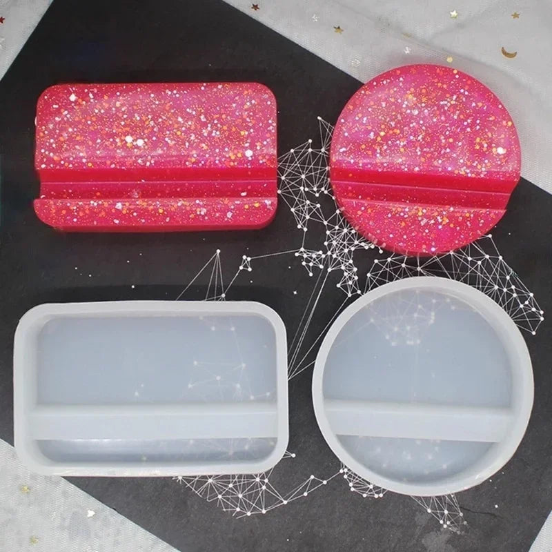 Epoxy Resin Phone Holder Silicone Mold – DIY Casting Craft Resin Casting Mold Axl