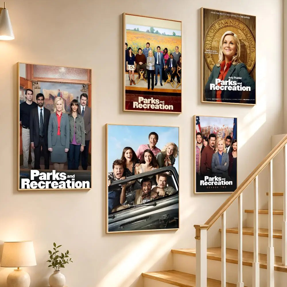 Parks & Recreation TV Poster – HD Waterproof Wall Sticker Wall Poster Sticker Axl