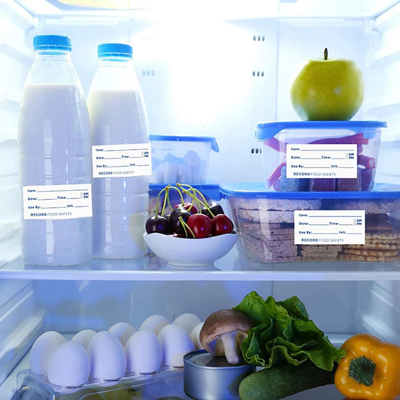 500 Pcs Removable Food Date Labels – Kitchen Storage Stickers Food Storage Labels Axl