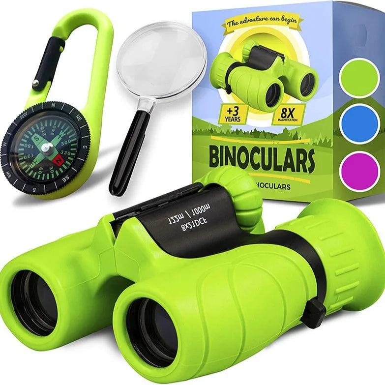 8x21 Kids Folding Binoculars – Bird Watching & Camping Kids Binoculars Axl