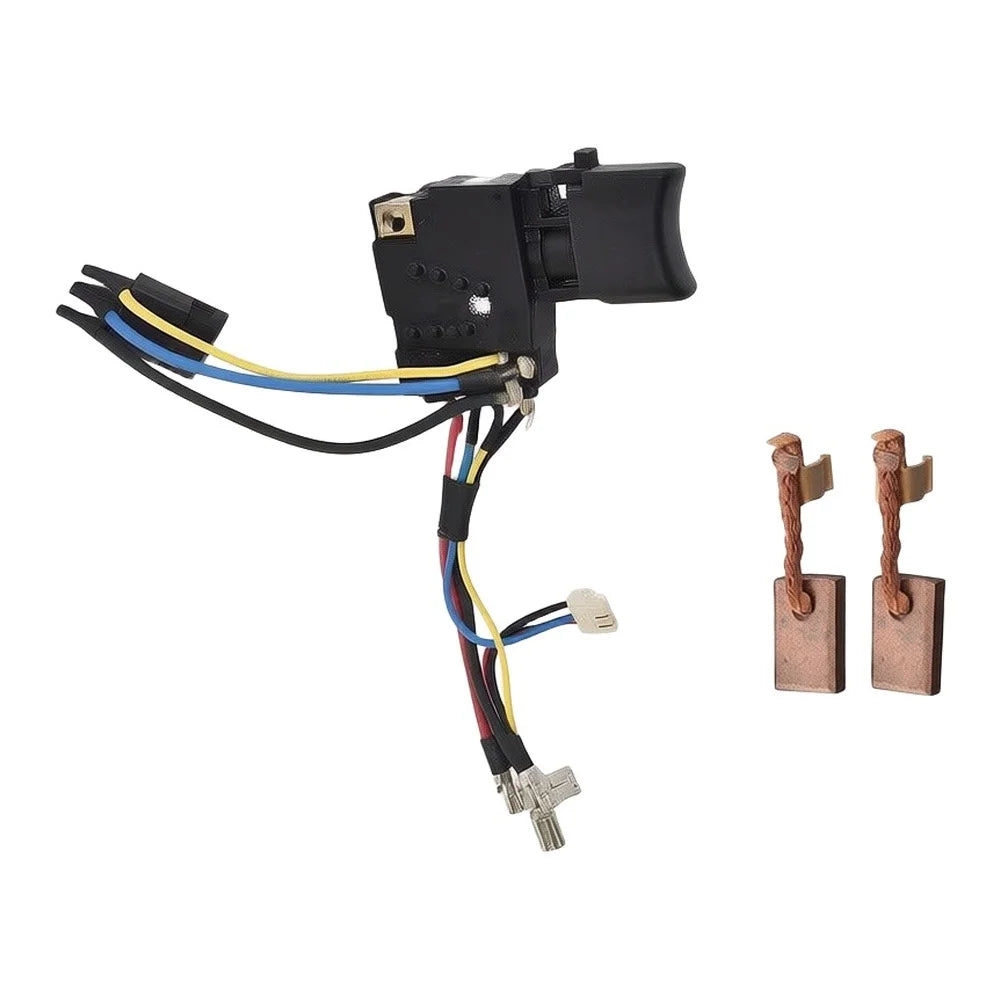 Drill Switch 6507244 & CB440 Carbon Brushes Kit – DTD146 DHP458 Drill Replacement Kit Axl