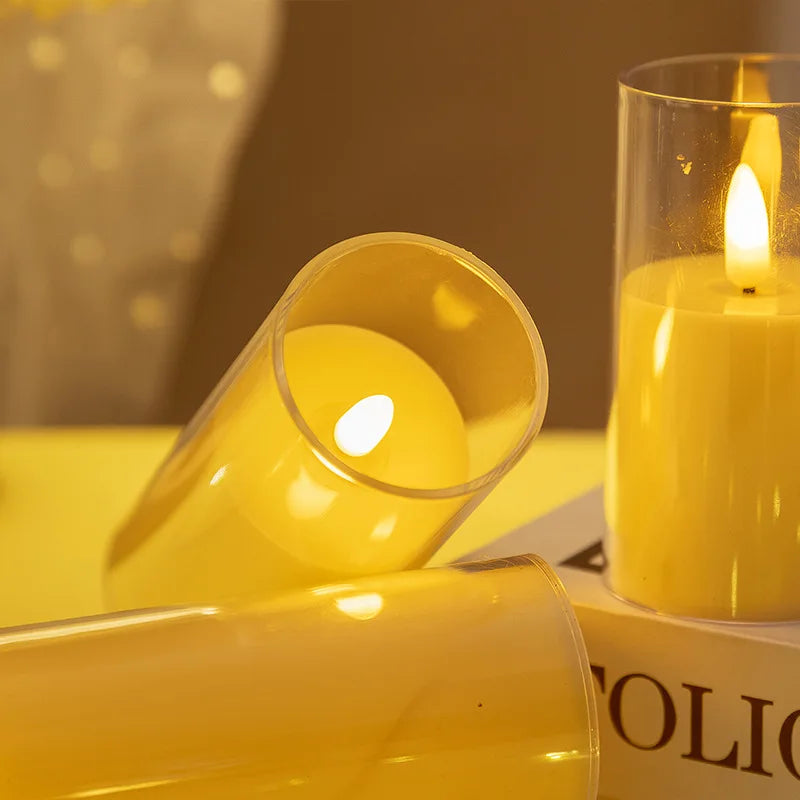 Flameless LED Candle Light – Battery Powered, 3 Sizes Flameless LED Candle Axl